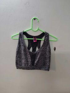 Active Grey Marl Sports Bra