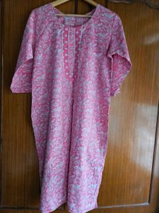 Rose pink full cotton suit set