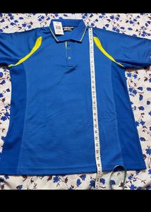 Men's Blue Performance Polo Shirt