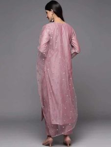 Elegant Pink Kurta Set with Dupatta