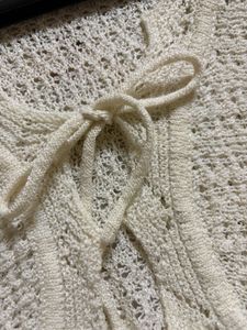 Boho Style Crochet Knit Crop Shrug