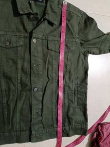 Men's Green Denim Jacket