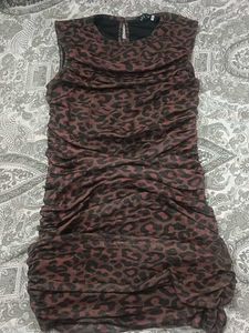Animal Print Sleeveless Dress