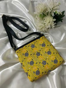 Boho Floral Print Crossbody Bag