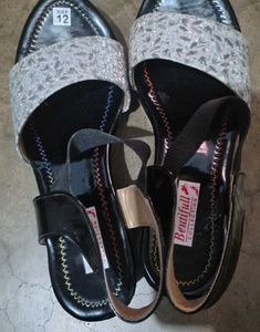 Sparkly Embellished Flat Sandals