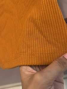 Ribbed One Shoulder Top