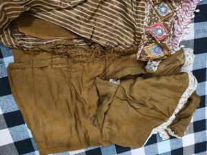 Stylish Brown Kurta Set