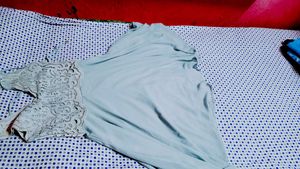 Cute Light Blue Lace Romper