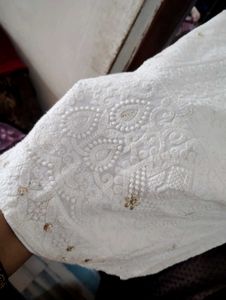 Pure Lakhnawi Chicken Kurta, Inner Attached