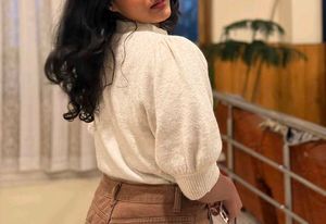 Puff Sleeve Knit Sweater