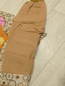 Collar Top Bottom Set Brown