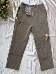 Classic Herringbone Pattern Trousers