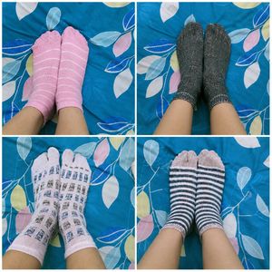 pack of 4 )Cute Sock Bundle