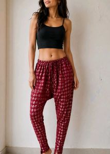 Banarasi Red chudidhar pant bottom