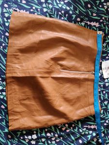Faux Leather Mini Skirt