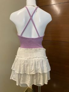 Cute Lilac Bodycon Top 🎀