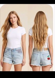 Light Wash Denim Shorts