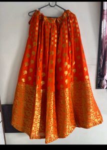 Orange Ethnic lehenga
