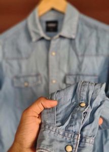 Classic Light Wash Denim Shirt