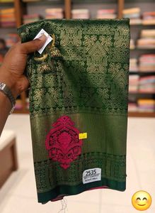 Elegant Green Silk Saree