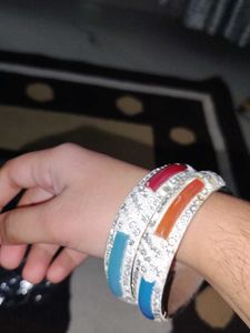 Sparkling Enamel Bangles