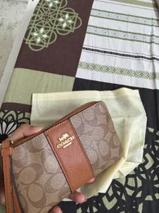 Coach Signature C Wristlet Pouch