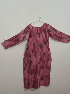 Pink Printed Kurti