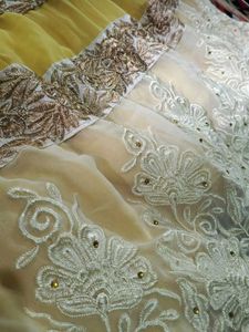 Elegant Yellow Anarkali Gown
