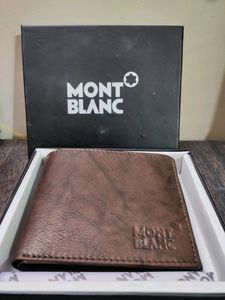 MONT BLANC LEATHER WALLET ( BROWN )