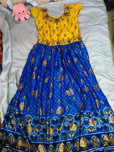 Designer Yellow & Blue Lehenga Choli