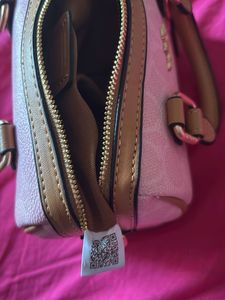 Coach Mini rowan Bag - Pink Signature