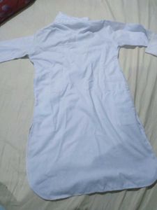 Boys White Ethnic Kurta Set