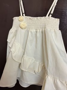 cute sleeves ballon top/skirt