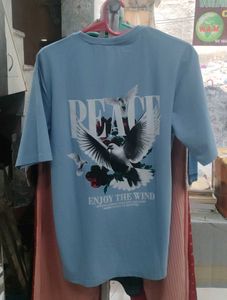 H&amp;M Blue Peace T-Shirt