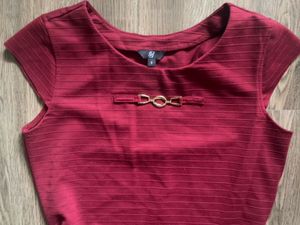 Maroon Bodycon Dress