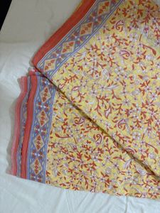 Yellow Floral Saree