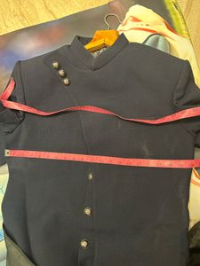 Royal midnight Regent sherwani with free brooch