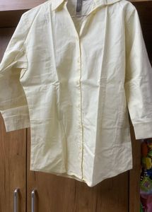 Elegant Yellow Button-Up Shirt