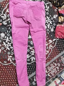 Pink Slim Fit Jeans