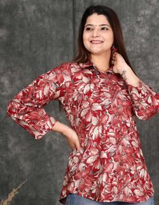 Floral Print Short Kurti For Women