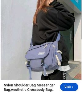 Stylish Blue Messenger Bag
