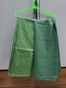 Elegant Green Dress Material with Embellishments