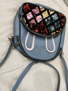 Cute Blue Bunny Backpack