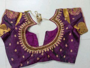 Royal Peacock Maggam Blouse
