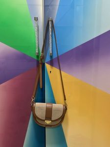 Stylish Tan & Beige Crossbody Bag