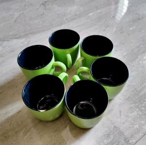 Green Cup Set Of 6
