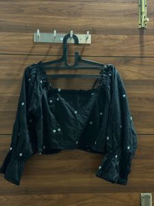 Black off shoulder Top