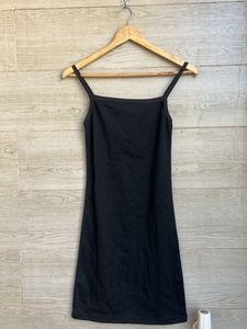 Black Spaghetti Strap Mini Dress