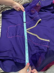 Purple Anarkali Suit