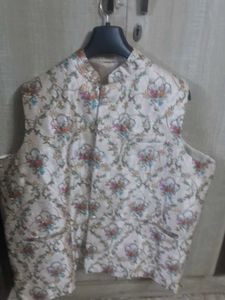 Men's Floral Nehru Jacket 3xl